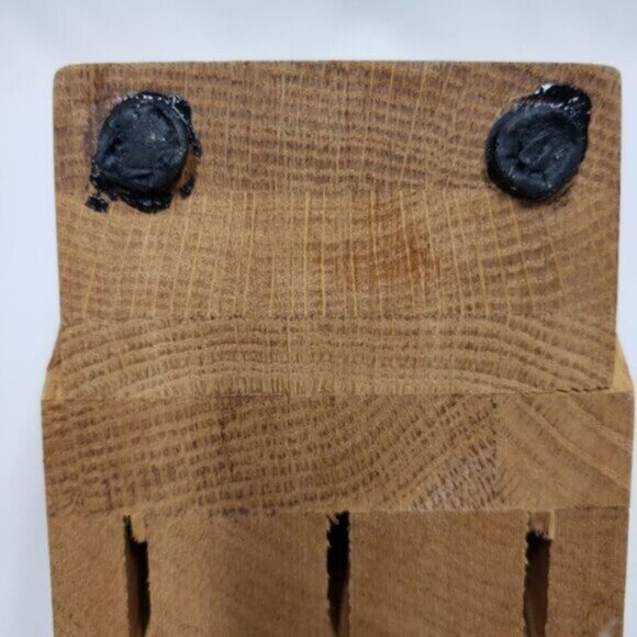 Cutco Hardwood 6 Slot Table Knife Block - Picture 7 of 9